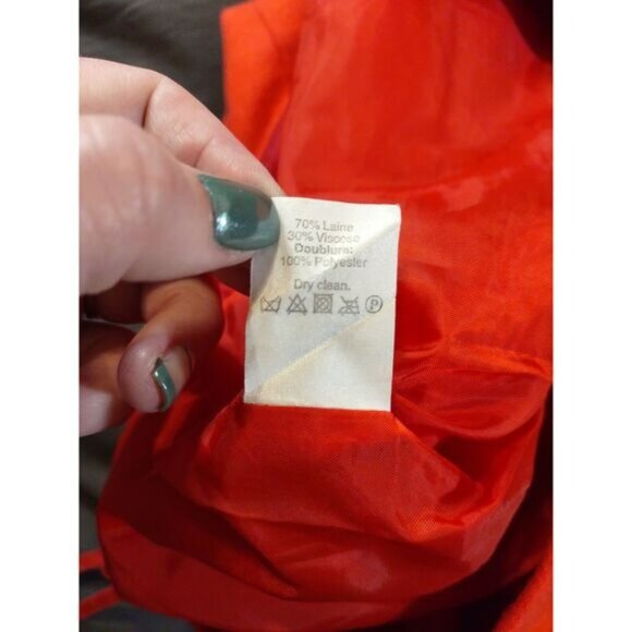 JCrew Womens Orange Pencil Skirt Size 8 Career Office Classic Lined spring style - Picture 4 of 11